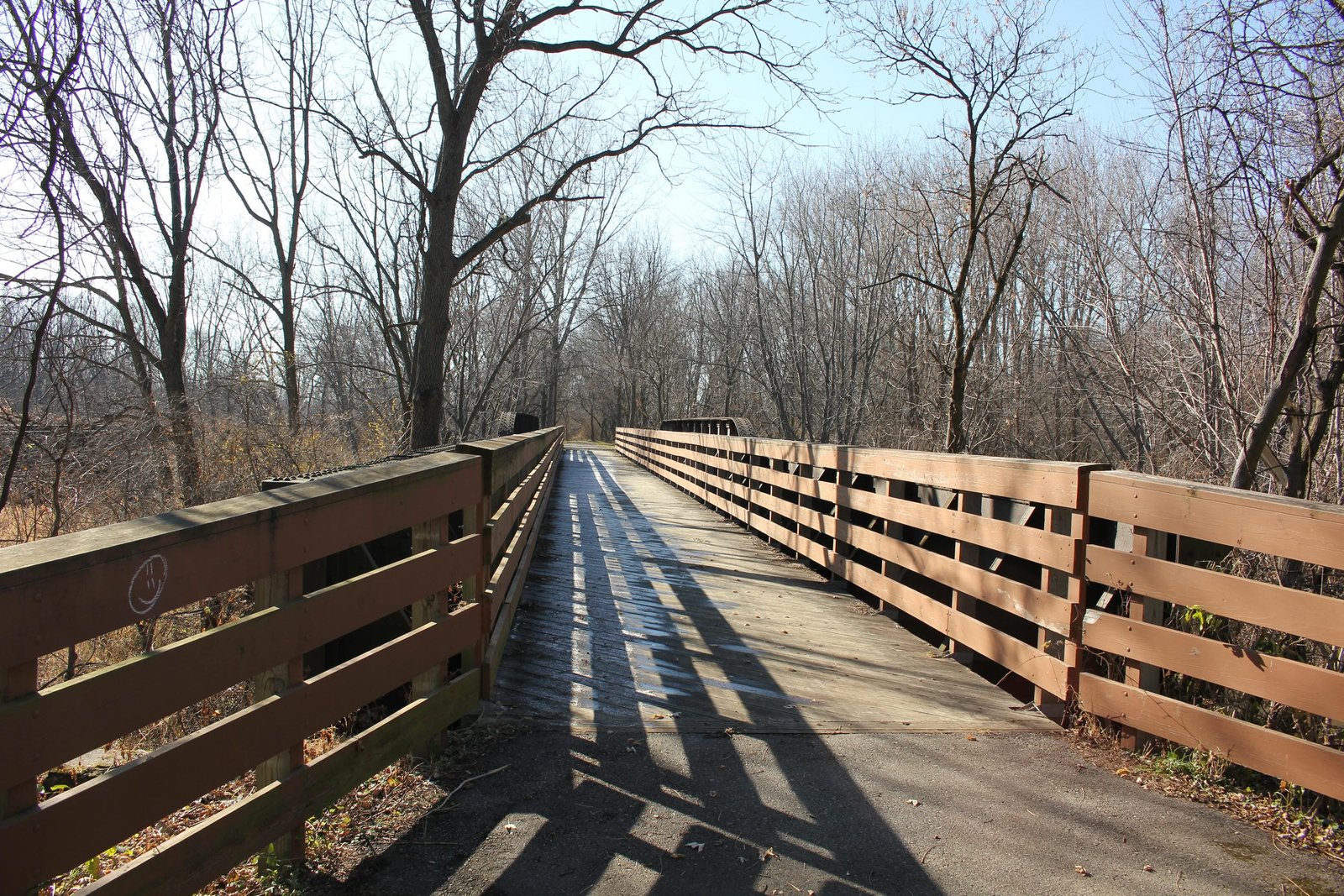 Looking west
